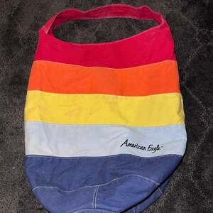 American Eagle Outfitters Embroidered Eagle Cotton Canvas Tote Bag